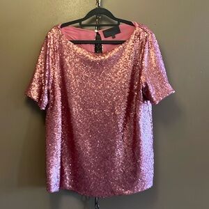 Rose sequin top